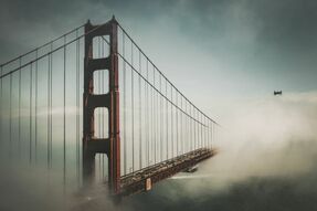 Фреска Туманный мост в Сан Франциско